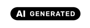 EU-Label „AI GENERATED“ in schwarz