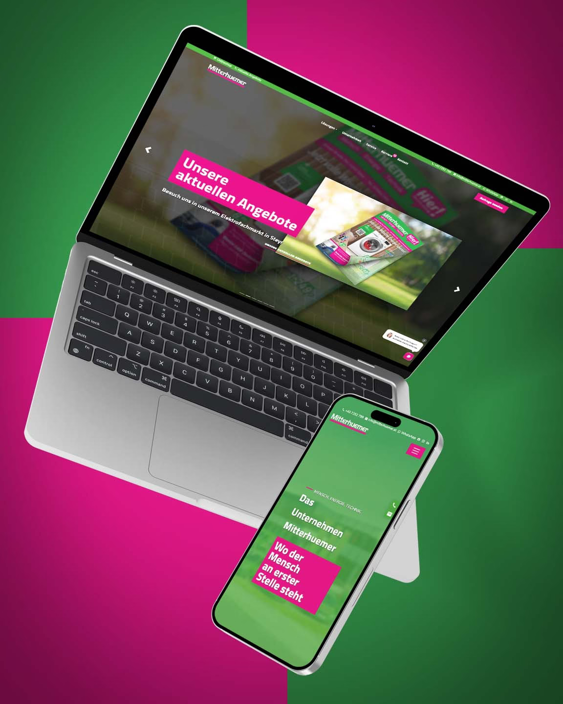 Webentwicklung und Design für Mitterhuemer Steyr
