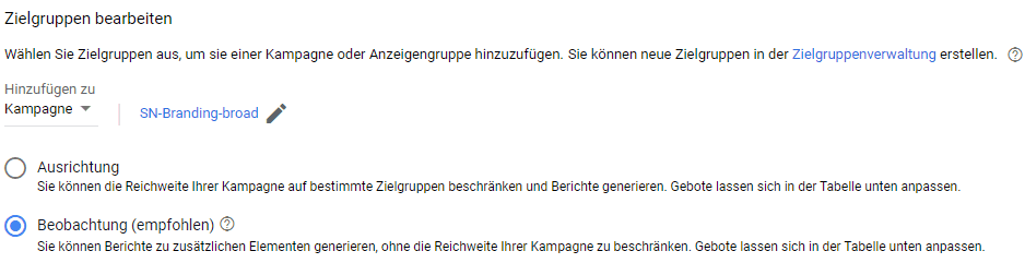 ZENITBLAU Google Ads Tipps Zielgruppen 1