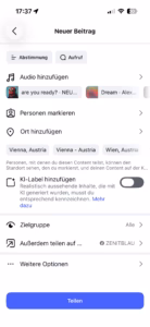 KI-Inhalte kennzeichnen in Österreich: Pflichten, Ausnahmen und Vorlagen für Betriebe ab 2. August 2026 1 KI-label-instagram